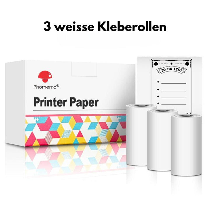 Mini Printer - inkl. eine Rolle geschenkt | Mini-Drucker ohne Tinte | JAMPRI© Schweiz