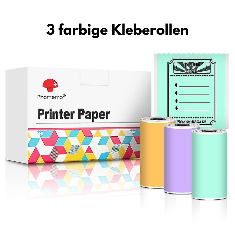 Mini Printer - inkl. eine Rolle geschenkt | Mini-Drucker ohne Tinte | JAMPRI© Schweiz